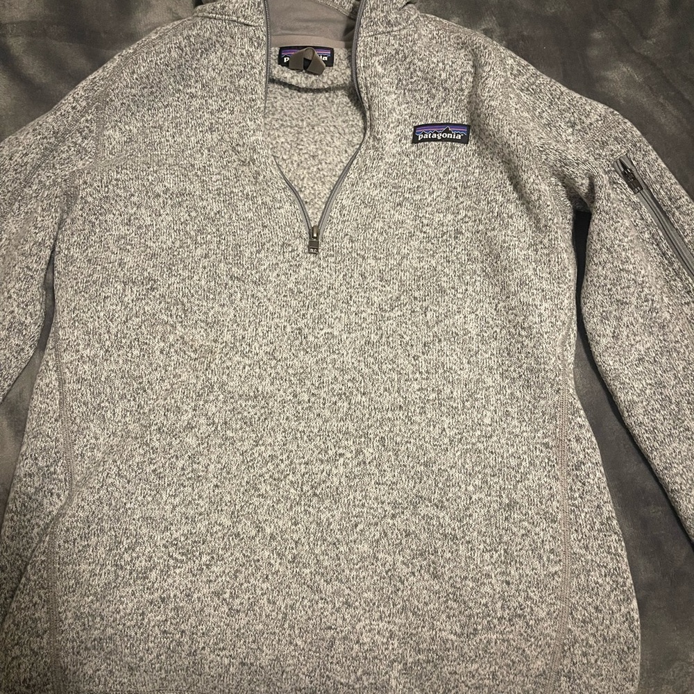 Patagonia Men's Zip-Up Sweater in Heather Gray